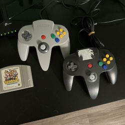 Japanese N64 with 2 Controllers And Games