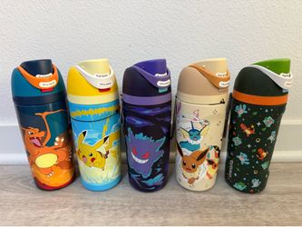 Owala X Pokemon Eevee Evolutions Charizard Kanto Pikachu Gengar 16 fl oz Stainless Steel FreeSip Water Bottle