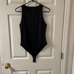 Black Sleeveless Bodysuit