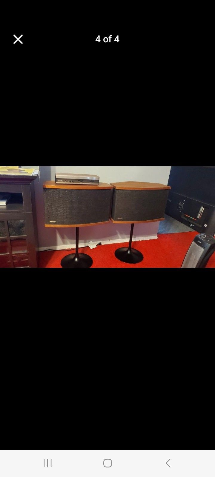 BOSE 901 SERIES V SPEAKERS WITH TULIP STANDS AND EQ $1000 FINAL PRICE