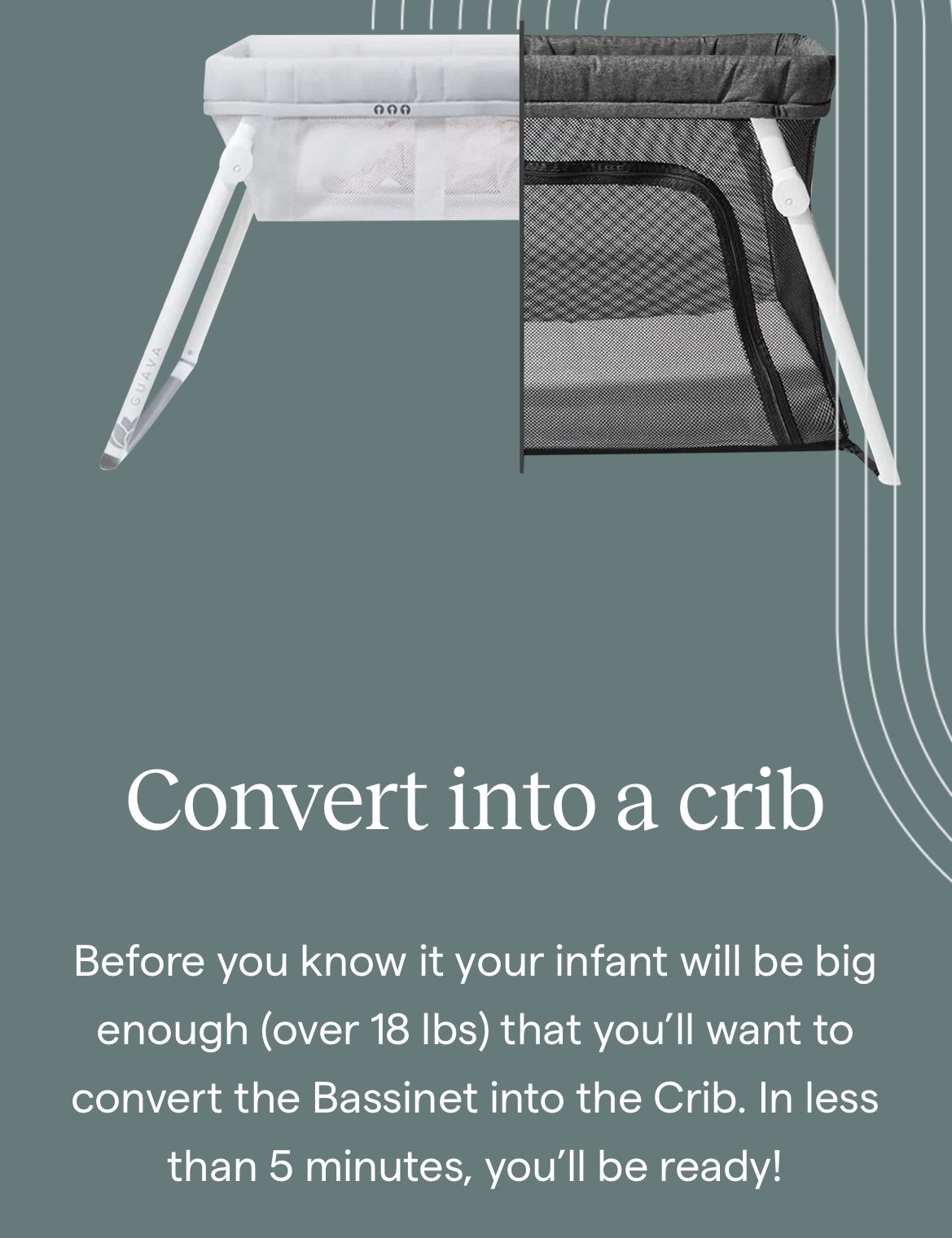 Still In Box! Never Opened. Guava Lotus Bassinet Kit and Crib Bundle