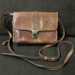Vintage Leather Patricia Nash Cross Body Bag