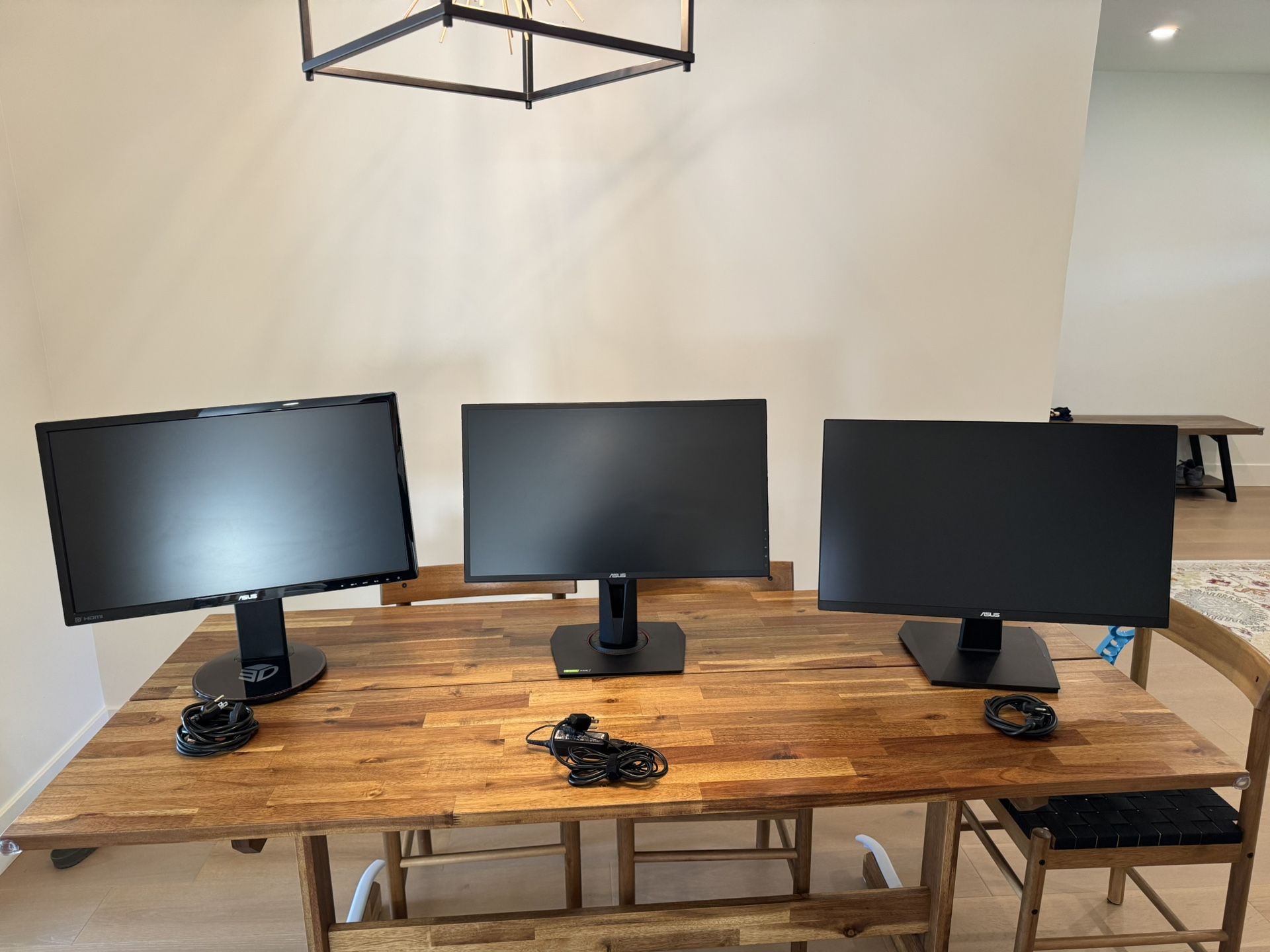 ASUS VG248QG | ASUS VG248QE | ASUS VA27EHE | 3x Jarvis Single Monitor Arm  | Amazon Basics Single Monitor Stand