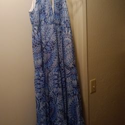BOSTON PROPER - Beautiful Blue Dress- Size: 10