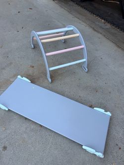 Wooden slide for toddler!!
