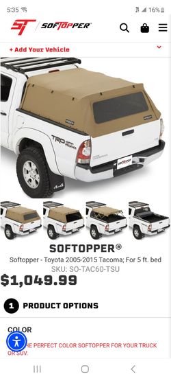 Softoper camping coverfor toyota tacoma  2005  to  2015