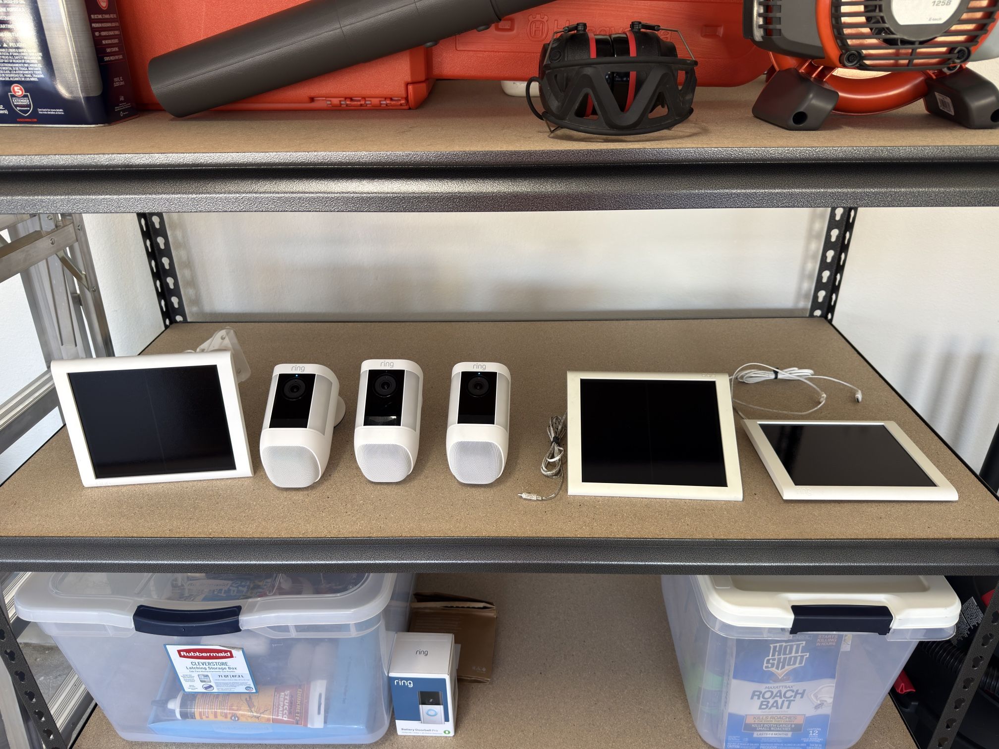 Three Pro Ring Spotlight Cameras