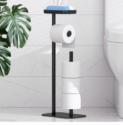 Freestanding Toilet Paper Holder Stand