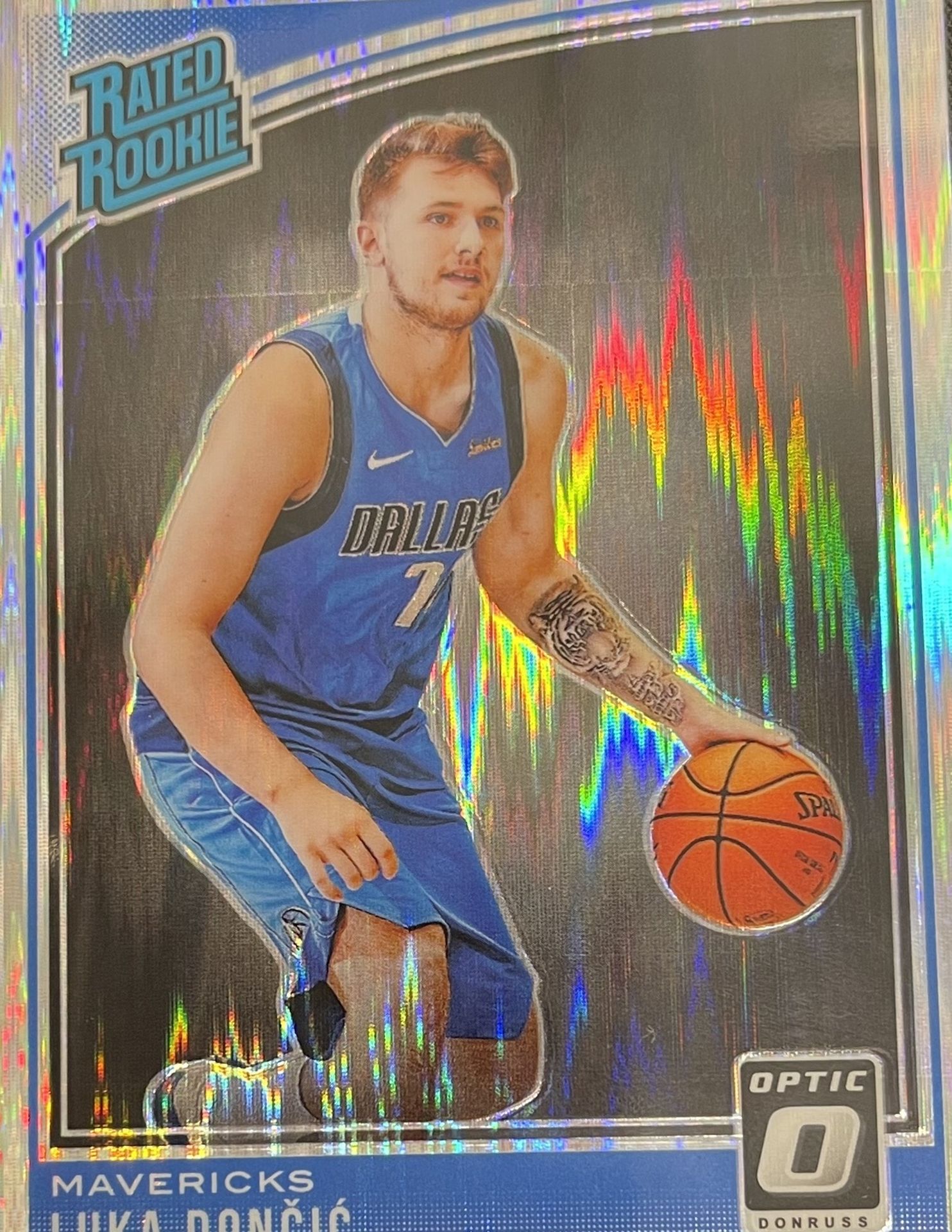 Luka Doncic Donruss Optic SHOCK Rated Rookie