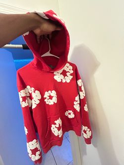 Denim Tears Cotton Wreath Hoodie Red