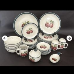 35pc Casuals China Pearl Dinnerware Set
