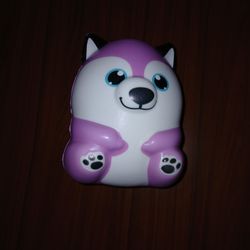 Purple dog plushie