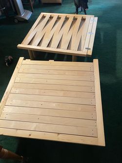 Wooden bed frame