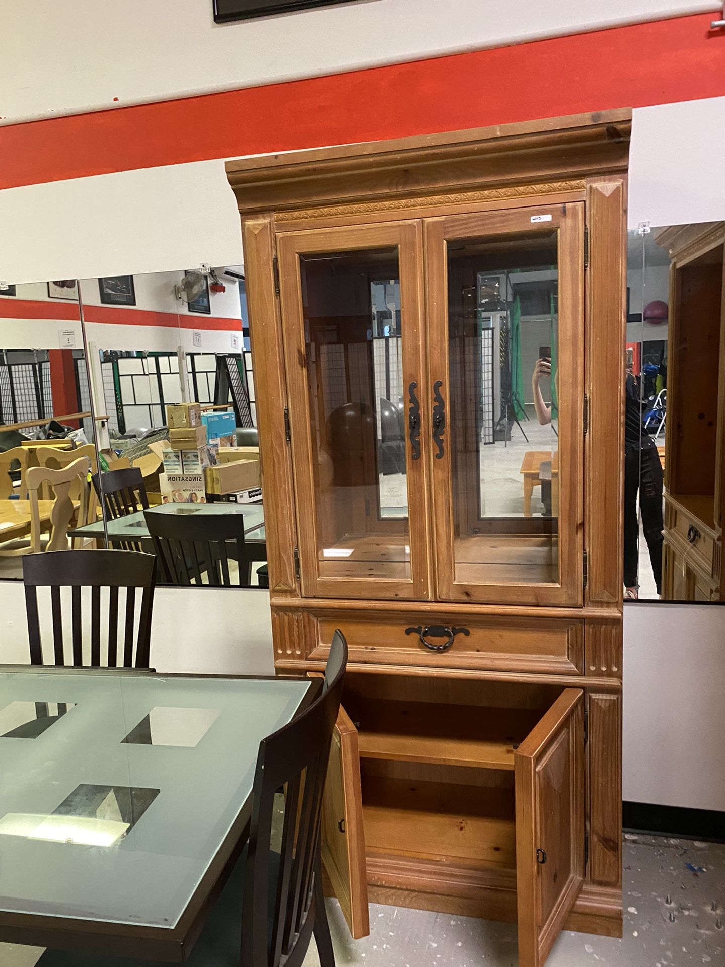 Two (2) Matching Display Hutches