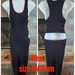 Black tight fitting dress