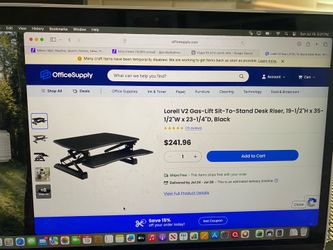 Lorell V2 sit to stand desk riser