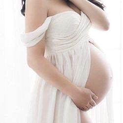 Size Small Maternity Dress White 