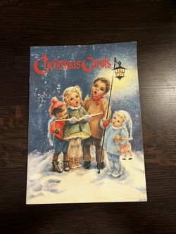 Vintage Christmas Carols Book Dollar Bank Give Away 