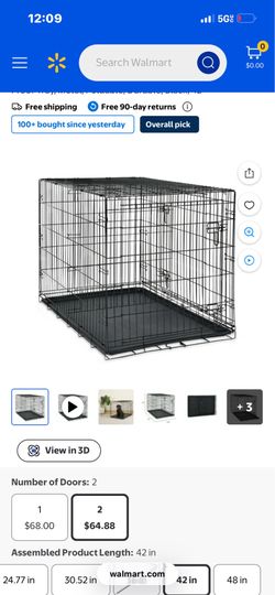 Dog cage slightly used