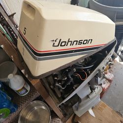 5 Horsepower  Johnson Outboard Motor 175.00