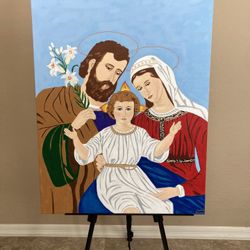 Holy Family Painting $75