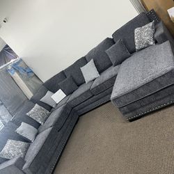 🛋️NEW!! L shape W/ Chaise 🚛DELIVERY Avail BARGAIN  Sectional STILL IN BOX 📦 