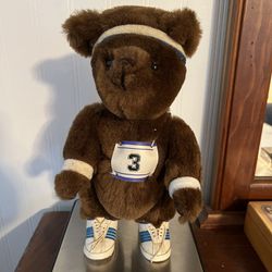 Vintage Kent Collectibles Marathon Runner Jointed Teddy Bear Plush Jean Steele