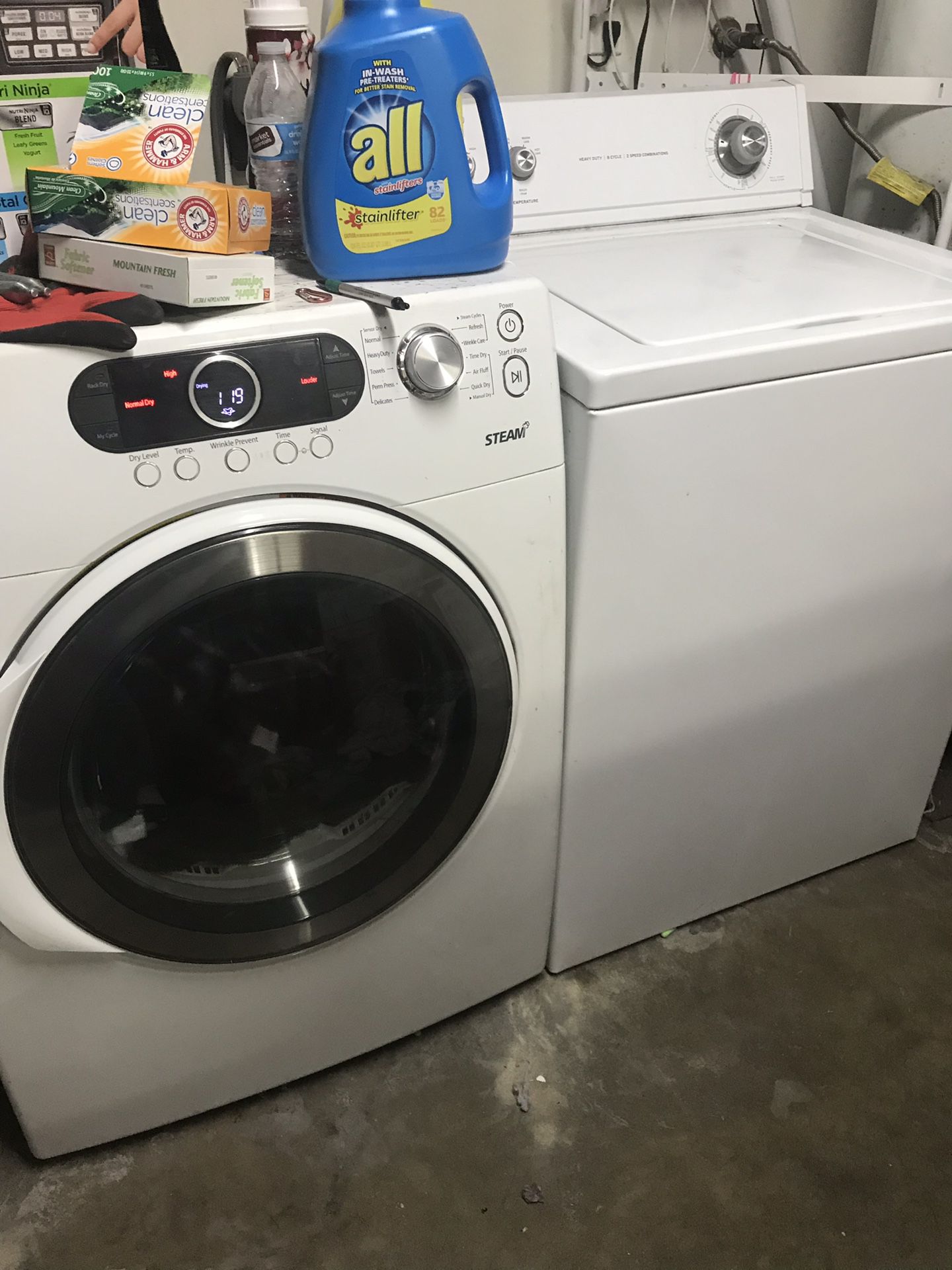 Washer and dryer. Both work perfect