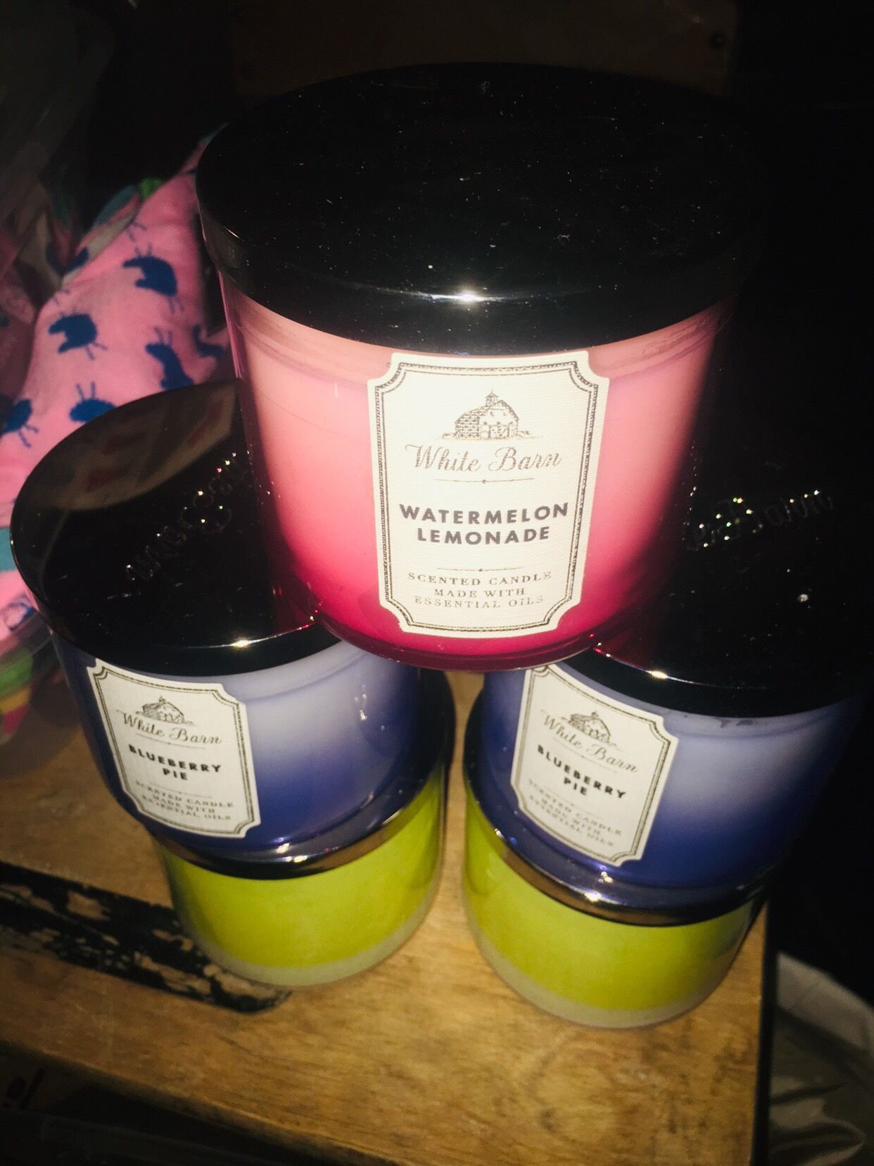 Bath and body candles