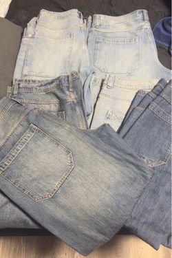 6 pairs of aeropostale super baggy jeans size 38x32