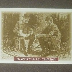 Civil War Jackson's Valley Campaign #59 Tuff Stuff 1991 Card Collectible Vintage Military United States American History