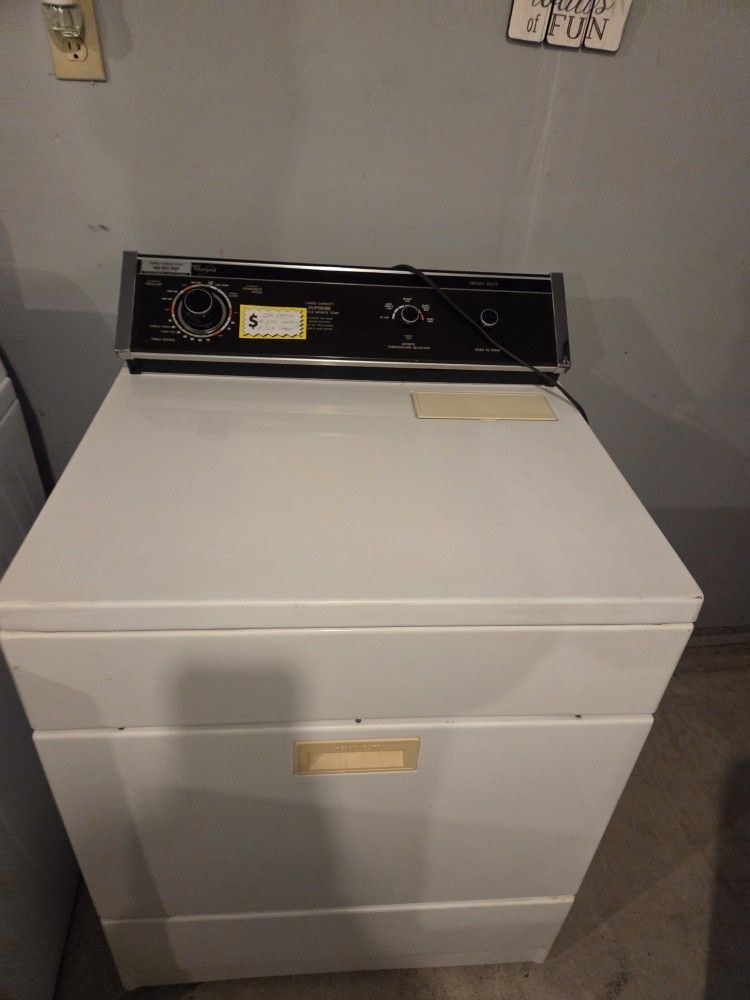 Gas Dryer Ready For Natural Gas. 