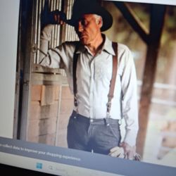 Western Suspenders, Or Galluses, NEW