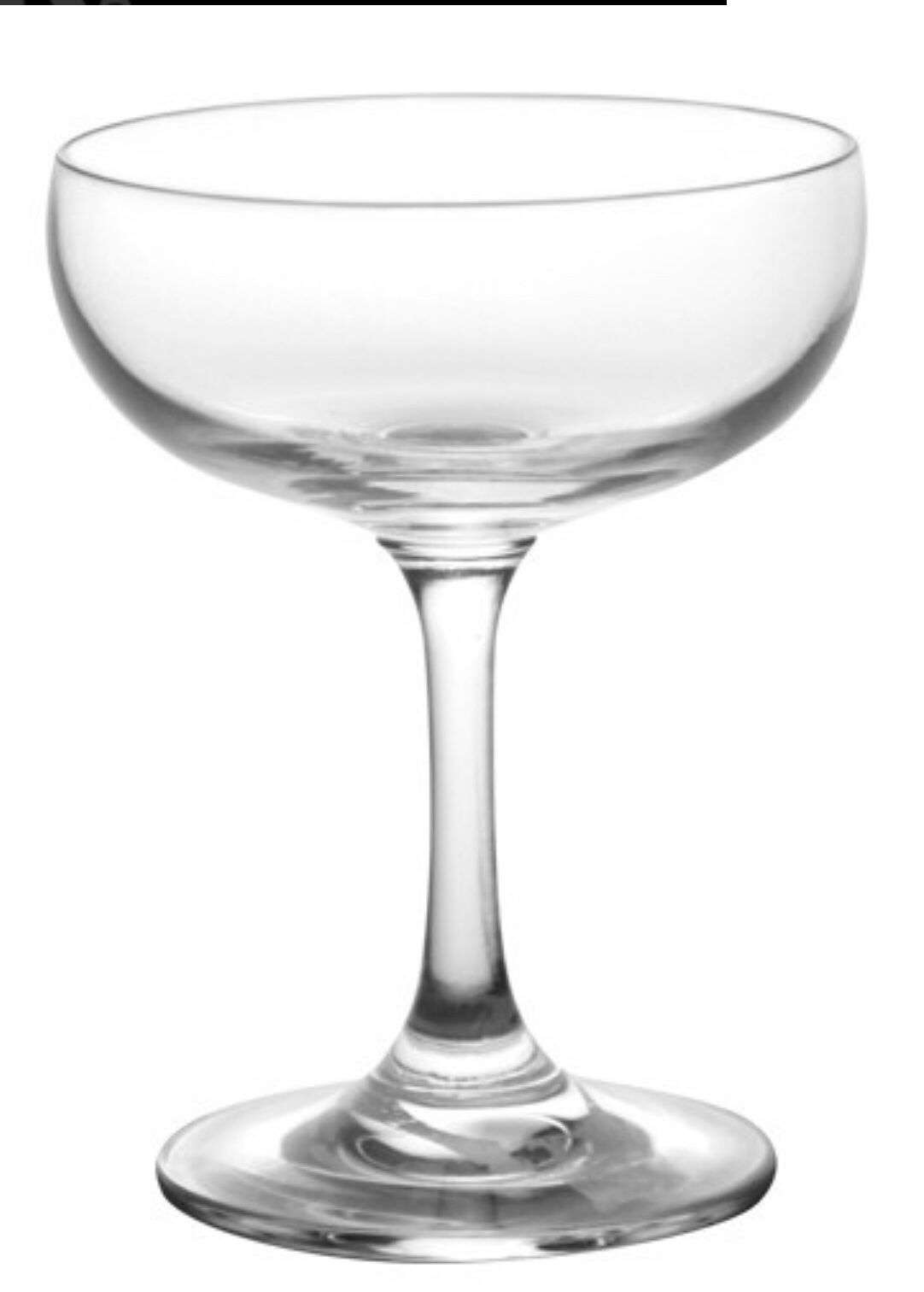 100 Champagne Coupe Toasting Glasses 7 oz-Commercial Bar Grade