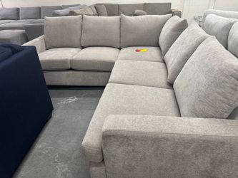 Large grey sofa couch