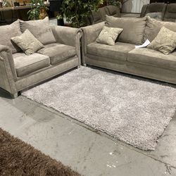 $499 plus silver sofa set
