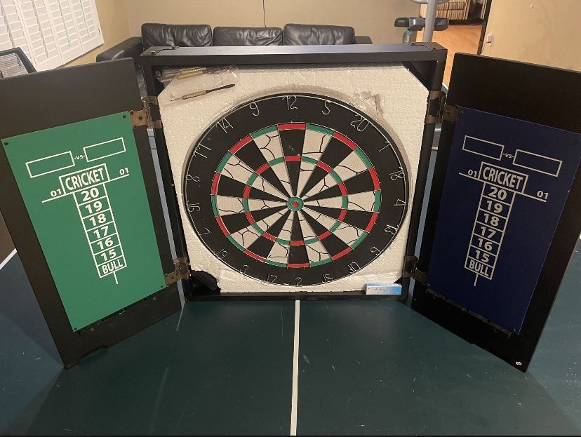 Dart Board Game Cabinet