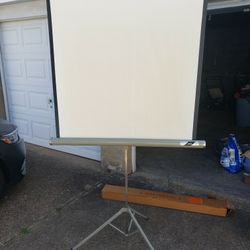 Vintage 40 x 40 Portable Projection Screen