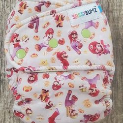 Sassybumz Mario Fitted Cloth Diaper