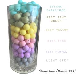 150 Pcs Silicone Beads