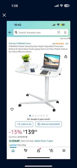 Portable Desk, Can Be Moved Up And Down!