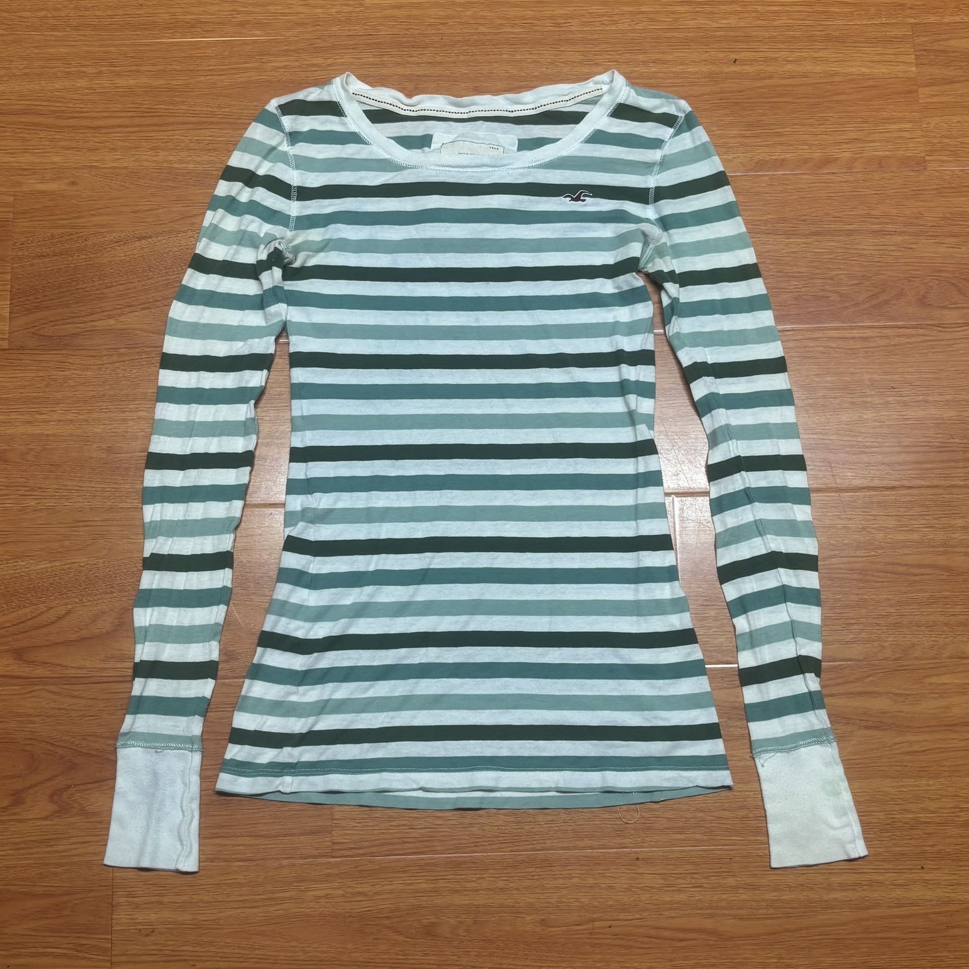 Vintage Y2K Hollister Co. Striped Longsleeve Top Size M