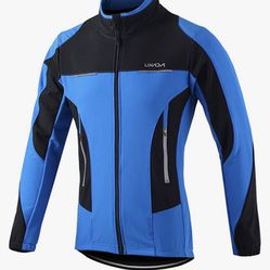 Lixada Men’s cycling winter Jersey Jacket. Windproof, water-resistant. New, newer worn. Size L (large). It fits good for smal large or medium size.