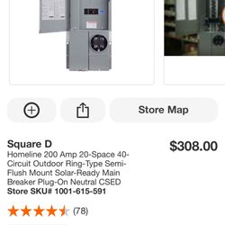 200amp Square D Panel W/ Tunnel Kit 