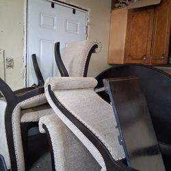 HomeElegance Savion Round Dining Table w/4 Side Chairs