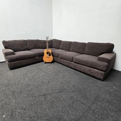Free Delivery! Jeromes 100" x 125" Sofa Couch Sectional With Washable Pillows/Cushions