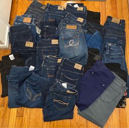 Abercrombie, Hollister, Banana Republic jeans