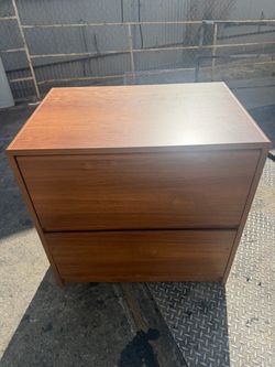 Wooden 2-Drawer double file cabinet