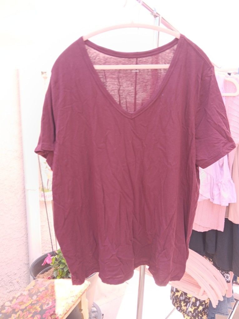 Red Womens Tunic Shirt