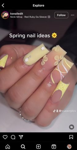 Acrylics Or Acrylic Press On Set 